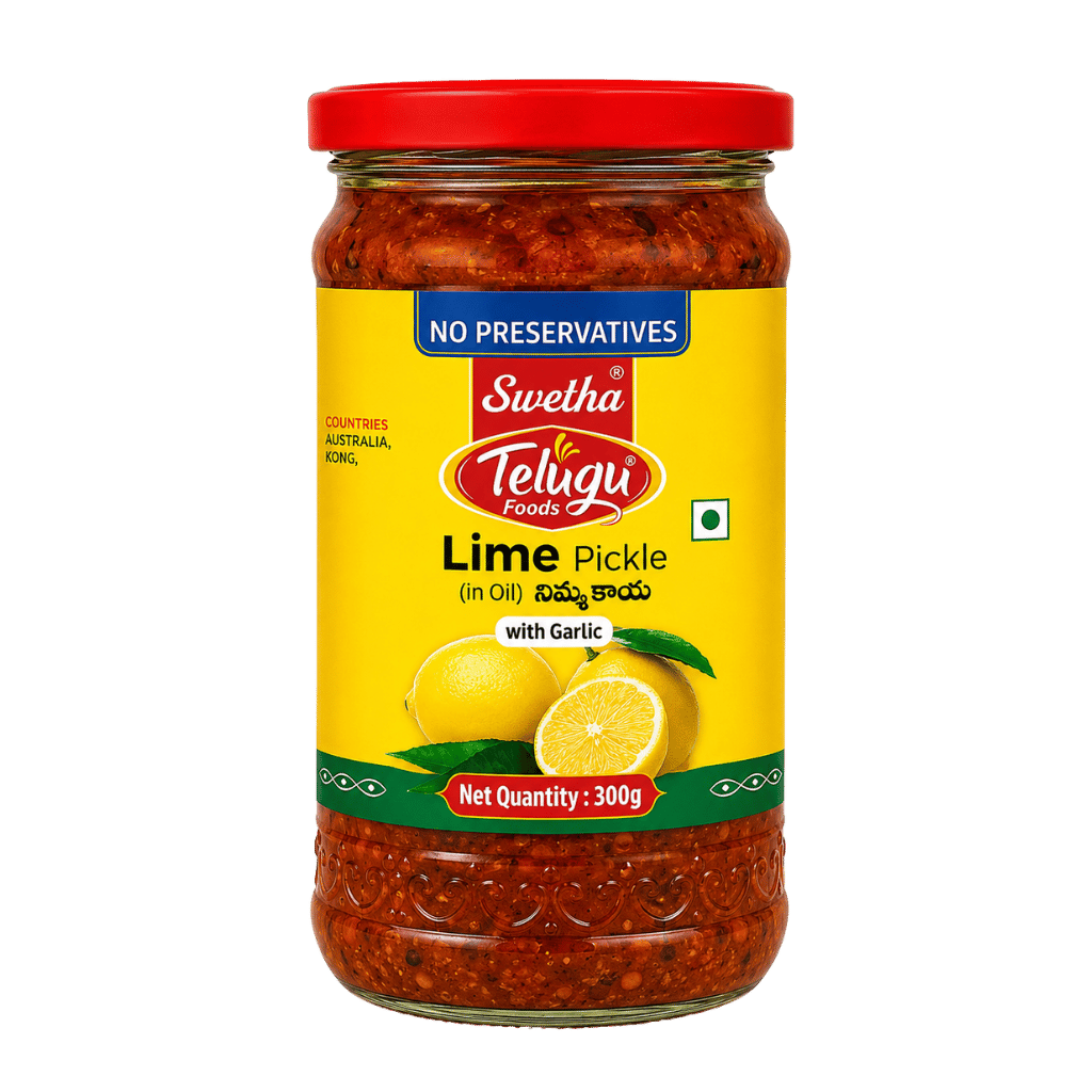 Telugu foods Lime Pickle 300 g buy online USA - 1